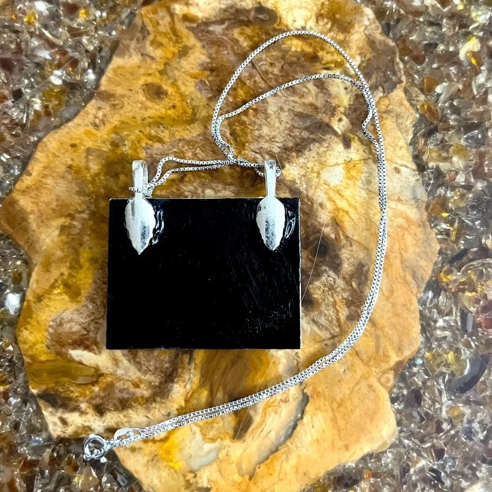 🐎 Western Horses Sterling Silver Necklace Pendant Made in Italy